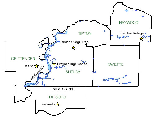 The Memphis Area includes Shelby County in Tennessee as well as DeSoto County in Mississippi, and Crittenden County in Arkansas. 
