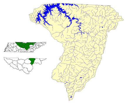 Obey River Watershed Map