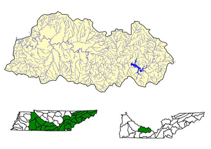 Upper Duck River WS Map